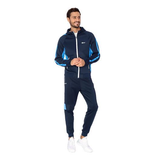 Conjunto UIN Hombre Azul Marino franja azul Deportivo