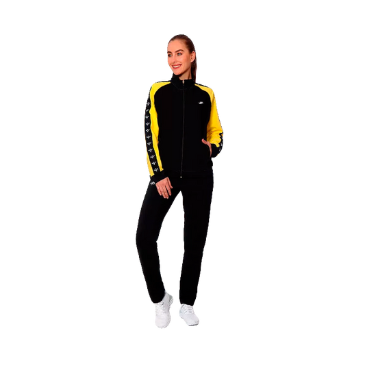 Conjunto Mujer UIN Amarillo Negro 100% Poliéster UINTR-B20-BD1