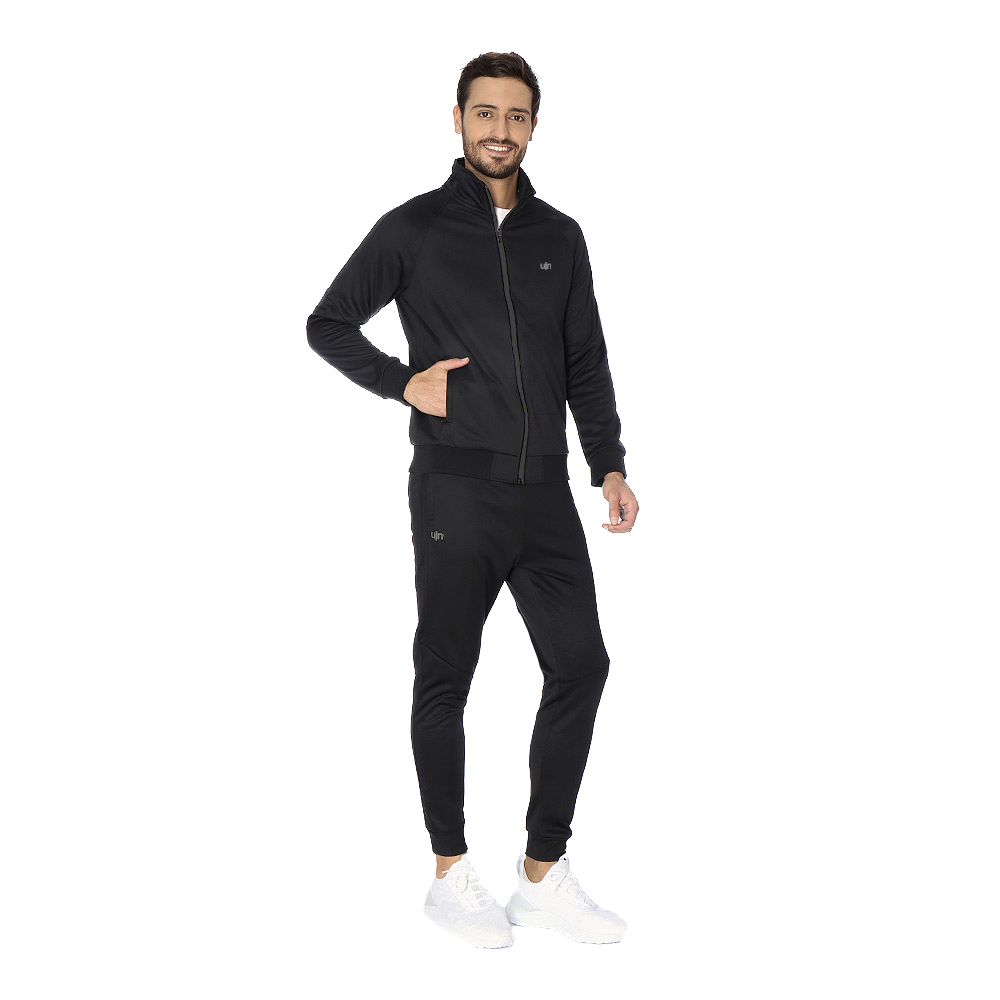 Conjunto UIN Hombre Negro Moda y Estilo Casual Deportivo