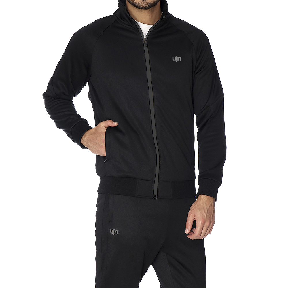 Conjunto UIN Hombre Negro Moda y Estilo Casual Deportivo