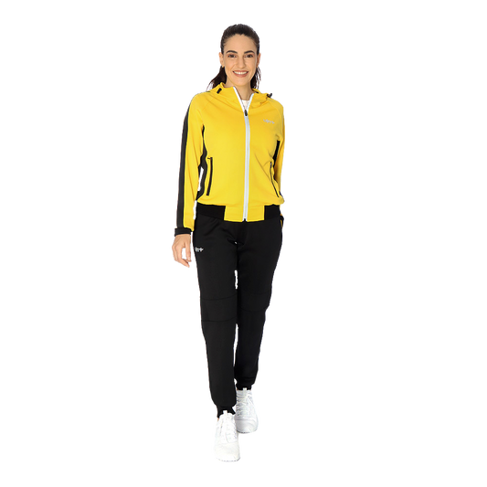 Conjunto UIN Mujer Amarillo Negro Deportivo Fit