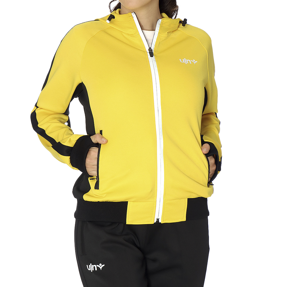 Conjunto UIN Mujer Amarillo Negro Deportivo Fit