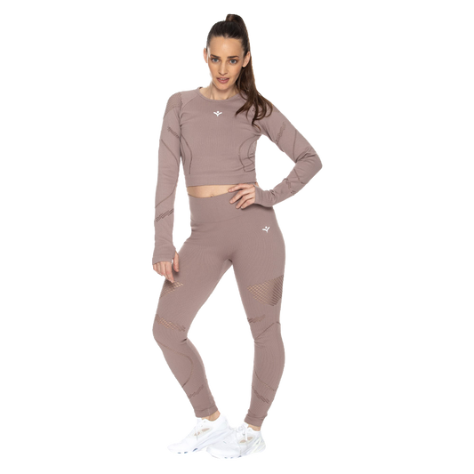 Set (Crop Top y Leggin) Seamless x UIN UINSET-10798-D