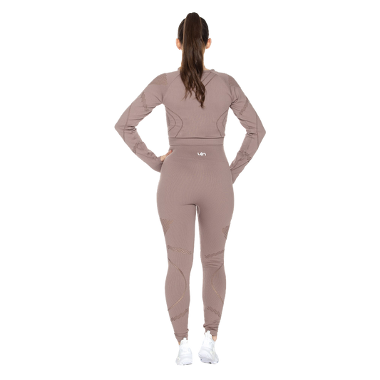 Set (Crop Top y Leggin) Seamless x UIN UINSET-10798-D