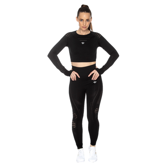 Set (Crop Top y Leggin) Seamless x UIN UINSET-11598-D