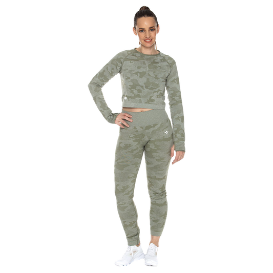 Set (Crop Top y Leggin) Seamless x UIN UINSET-11998-D