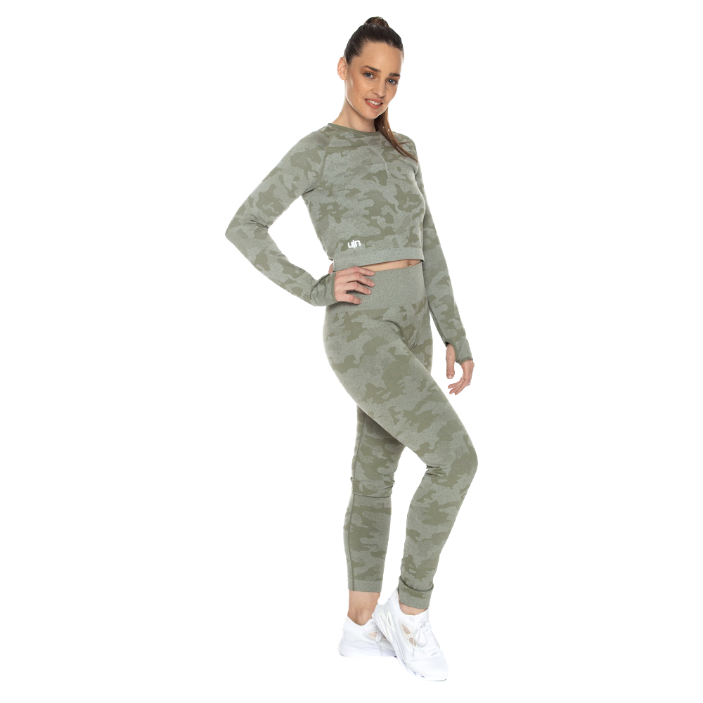 Set (Crop Top y Leggin) Seamless x UIN UINSET-11998-D