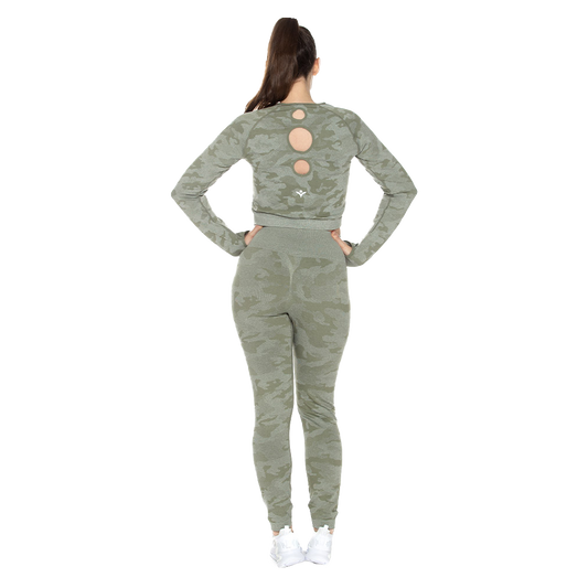 Set (Crop Top y Leggin) Seamless x UIN UINSET-11998-D