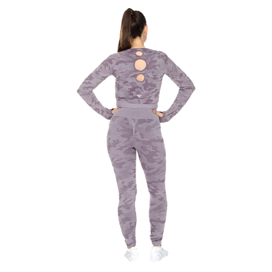 Set (Crop Top y Leggin) Seamless x UIN UINSET-11398-D