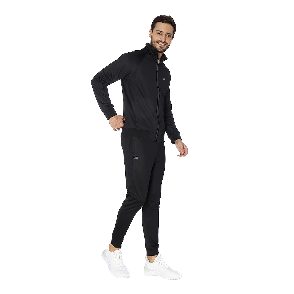 Conjunto UIN Hombre Negro Moda y Estilo Casual Deportivo